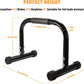 AmazeFan Parallettes Bars, 12'' High Steel Push Up Bar Strength Training For Handstands, Calisthenics Bars & Dip Bars, Calisthenic, Push Up Stands Handle for Floor Workouts Calisthenics Equipment ﻿