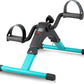 Folding Pedal Exerciser, Mini Under Desk Bike - Portable Foot Hand Cycle Peddler Machine Bicycle Exerciser for Arm Leg While Sitting