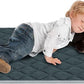 furrybaby Dog Bed Mat Flat Crate Mat with Anti-Slip Bottom Machine Washable Pet Kennel Pad for Dog Sleeping (XL 48x30'', Grey Mat)