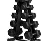 RitFit 5-650 LBS PVC Encased Hex Dumbbell Sets with Optional Rack for Home Gym, Hand weight with Chrome Handle for Strength Training, Workouts