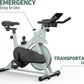 DeerRun Exercise Bike, Indoor Cycling Bike Brake Pad/Adjustable Magnetic Stationary Bike with App, Low Noise Workout Bike for Home Cardio 300lbs Weight Capacity with Pad Mount & LCD Monitor
