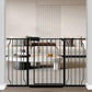 Fairy Baby Extra Wide Baby Gate 48-53 Inch Wide, Walk Through Pressure Mounted No Drill, Long and Large Tension Gate for Pet and Kids, Black