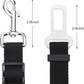 Elisel Elisel 2 Packs Adjustable Length Pet Dog Cat car seat Belt Pet seat Belt Pet Accessories for Dogs Cats and Pets (Black)