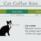 CHUKCHI Pink Soft Velvet Safe Cat Adjustable Collar with Crystal Heart Charm and Bells 8-11 Inches (Red)