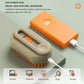 3 in 1 Cat Steam Brush, Pet Steam Cats Brushes Rechargeable Anti-Static Grooming Brushe, Vibration Massage Cleaning Shedding & Combing Multifunctional Hair Removal Comb for Cats Dog (Khaki)