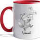 Fox Coffee Cup 11 Oz 15 Oz, Personalized Fox Mug Gift For Men Women Foxes Lover Daughter Son, Customized Name Animal Accent Coffee Mug, Foxes White Ceramic Cup Gift For Birthday Christmas Holiday