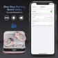 Wireless Earbuds Bluetooth 5.4 Headphones, Noise Canceling Ear Buds with 75hr Playtime, LED Power Display, IPX7 Waterproof Earphones Over-Ear Earphones for Sports/Workouts - Rose Gold