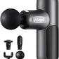 Mini Massage Gun, Percussion Muscle Massager with 4 Attachments, Portable Hand Held Massager Gun for Back, Body Sore Muscles, Pain Relief, Rechargeable Small Massage Gun for Office, Home, Athletes