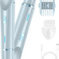 Bikini Trimmer for Women 2025 Upgrade Dual Head Shaver Women Ceramic Blades 2-in-1 Women's Body Shaver Electric Razor 90min Cordless Runtime Waterproof Travel Grooming Kit (Blue)