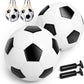 Soccer Ball Size 3/4/5 with Pump & Bag - Pack of 1, 2 or 3 - Official Size & Weight - Classic Black & White - Indoor Outdoor Use - Durable & Long-Lasting - Ideal Gift for Toddler, Kids, Youth & Adults