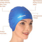 Firesara Swim Cap, Original Updated Swimming Cap 3D Ergonomic Design Comfortable Durable Ear Protection for Women Kids Men Adults Boys Girls for Long or Short Hair with Nose Clip and Ear Plugs