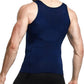 GKVK Mens Slimming Body Shaper Vest Shirt Abs Abdomen Slim