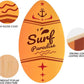 seething 35 Inch Skimboard with High Gloss Coat Wood Skim Board for Beginners,Kids, Teenagers, Adults and All Skimming