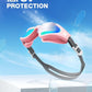 ZIONOR G1 Lite Swim Goggles with Swim Cap Comfortable Anti-fog Swimming Goggles Cap Set for Adult Men Women
