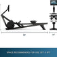 Hydrow Wave Rowing Machine with 16" HD Touchscreen & Speakers - Foldable | Live Home Workouts, Subscription Required