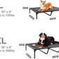petizer 36" Elevated Dog Bed for Large Dogs, Outdoor Waterproof, Raised Cooling Pet Bed, Washable Breathable XL Dog Bed with Supporting Bars - Up to 120 LBs, Indestructible, Large