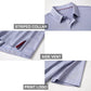Men's Golf Polo Shirts Short Sleeve Striped Performance Moisture Wicking Dry Fit Golf Shirts for Men