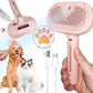 Cat steam brush – Effective Pet Brush for Indoor Cats, Steam Technology for Shedding, Mats & Grooming – Ideal cat brush indoor for Deep Cleaning (Pink)