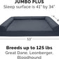 Furhaven Orthopedic Dog Bed for Large Dogs w/ Removable Bolsters & Washable Cover, For Dogs Up to 125 lbs - Quilted Sofa - Iron Gray, Jumbo Plus/XXL