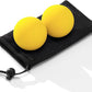Massage Lacrosse Balls for Myofascial Release,Yoga Deep Tissue Massage,Trigger Point Therapy and Foot Plantar Fasciitis,Muscle Soreness Massager Ball (2 Packs) (Yellow)
