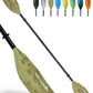 Abahub Adjustable Kayak Paddle 210-230 cm/ 230-250 cm Floating Kayaking Oars Boating Oars Canoeing Oars Black