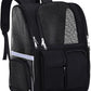 Pet Backpack, Airline Approved Dog Backpack, Cat Bag for Travel Hiking Bike Riding Walking Outdoor, Cat Backpack with Breathable Mesh(Black)