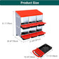 Chicken Nesting Box, 6 Hole 2 Layer Hen Nest Box, Roll Away Eggs Laying Box,Cleanable Pull Out Hen Roosting Box