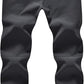YSENTO Men's Fleece Lined Ski Snow Pants Winter Waterproof Softshell Insulated Hiking Cargo Pants