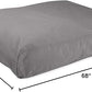 K9 Ballistics Tough Rectangle Pillow XXL Extra Large Dog Bed - Removable Cover, Washable, Durable & Water Resistant Dog Bed Made for Big Dogs 68" x40 Light Gray Velvet