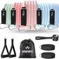 WHATAFIT Resistance Bands, Exercise Bands，Resistance Bands for Working Out, Work Out Bands with Handles for Men and Women Fitness, Strength Training Home Gym Equipment