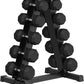 Rubber Coated Hex Dumbbell Weight Set, Multiple Sizes Exercise & Fitness Dumbbells,100LB Set,110LB Set,200LB,350LB,450LB,550LB, 35-50Lbs Pairs for Muscle Toning, Strength Building & Full Body Workout