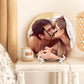 Generic Custom Clocks for Walls Personalized Clocks with Picture That PVC Customized Round Silent Clock for Living Room Wedding Friend Family Lover, 12inch-30cm