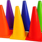 12 Inch Traffic Training Cones, 12 Pack Cones Sports Training Agility Plastic Safety Parking Cones, Agility Field Marker Cones for Soccer Basketball Football, Outdoor Sport Activity