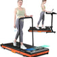 Walking Pad, Under Desk Treadmill for Home, Portable Treadmill 300 lbs Capacity (Orange-Handrail New)
