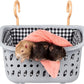 JWShang Rat Hammock for Cage, Chew Proof Hanging Basket Bed with Sturdy Hooks, Pet Cage Accessories, Safe Cozy Small Animal Rodent Hammock for Sugar Glider Mice Snuggling Sleeping