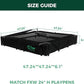 FXW Homeplus Unleashed Indoor Dog Playpen - Stress-Free and Safe Play, Heavy Duty 24 Inch 8 Wire Panels with Playpen Cover for Puppy and Small Dogs, Black│Patented