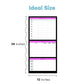 Weekly Planner Pad - Notepad Scheduling System - Dry Erase Board, Task List, and Calendar - Planning Poster for Time Management, Workout, Exercise, and Weight Loss - Expandable Desk Notepad