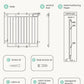 Mom's Choice GROWNSY Baby Gate No Bottom Bar, Adjustable Width 26” to 36” for Child and Pet, Dog Gate with Auto-Close & One-Hand Operation, Screw-in Installation for Doorways and Indoor Use