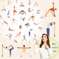 5ft Yoga Stick from Natural Bamboo with Non-Slip Handle-Stretching Stick for Mobility, Flexibility,Exercise,Workout, Physical Therapy,Pilates,Balance Fitness-Access Online Video Guide Without Any Info