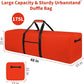 48 Inch Travel Duffle Bag Extra Large Sport Equipment Duffel Bags with 2-way Lockable Zippers Orange