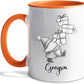 Cute Gnome With Box Accent Mug Cup Gift, Personalized Choose Name Gnome Ceramic Teacup 11 Oz 15 Oz, Unique Coffee Mug Gift For Gnomes Lover Kids Child Birthday, Custom Gnomes White Travel Mugs Gifts