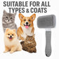 Namylya Cat Brush for Shedding & Grooming – Slicker Brush for Dogs and Cats with Long Hair – Removes Tangles, Mats & Loose Fur