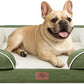 Comfort Expression Small Dog Beds Waterproof Orthopedic Foam Dog Sofa Beds for Medium Dogs Comfy Pet Bed with Washable Removable Cover & Non-Slip Bottom(Small,Light Green)