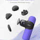 RENPHO Mini Thermal Massage Gun with Heat, Portable Deep Tissue Percussion Massager, Color Silicone Sleeves Travel Size with Carry Case, Purple