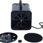 2400w 75m/s Dog Dryer for Pet Grooming, High Velocity Pet Hair Dryer with Heater, Adjustable Speed, 4 Nozzles and a Comb, Black
