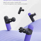 RENPHO Mini Thermal Massage Gun with Heat, Portable Deep Tissue Percussion Massager, Color Silicone Sleeves Travel Size with Carry Case, Purple