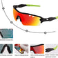 BangLong Polarized Sports Sunglasses Cycling Sun Glasses for Men Women with 5 Interchangeable Lenes for Running Baseball Golf