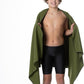 Flow Hydro Sport Towel - Microfiber Quick Dry Swimming Towels for Swim, Pool, Triathlon, and Other Water Sports in Medium, Large, Extra Large, and Hooded Sizes (Army Green, Medium (48" x 24"))