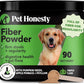 Pumpkin Fiber Powder Supplement for Dogs - All Natural Dog Probiotic with Psyllium Husk, Pumpkin Seeds and Apple Pectin for Healthy Digestion (90 Scoops)