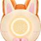 QANYI Bunny Night Light for Kids - Soft Plush Toy with Bunny Alarm Clock, Sleep Light for Bedroom, Gifting, Christmas, New Year